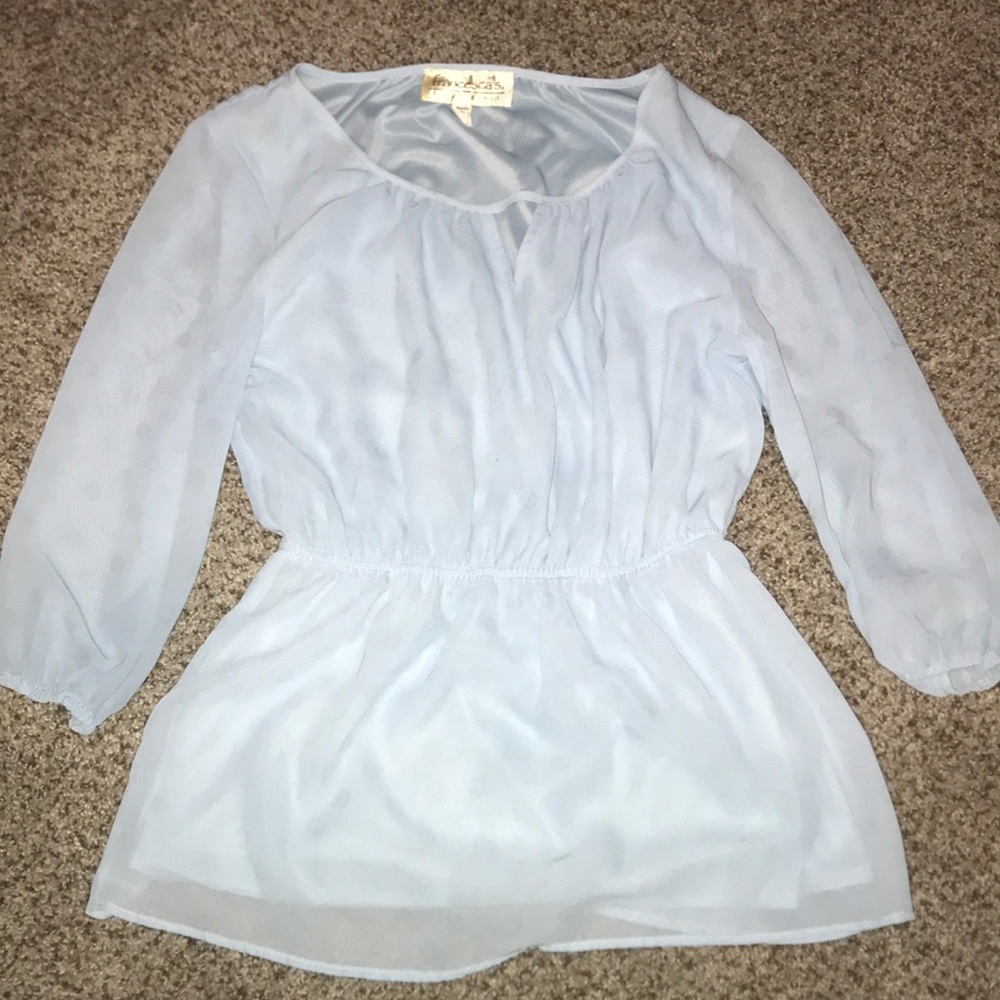 Light blue blouse
